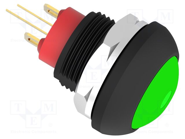 Switch: push-button; Pos: 2; SPST-NO; 0.125A/125VAC; 0.2A/50VDC