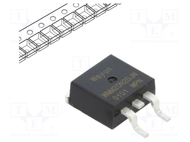 Transistor: N-MOSFET; unipolar; 200V; 117A; Idm: 620A; 416W; TO263