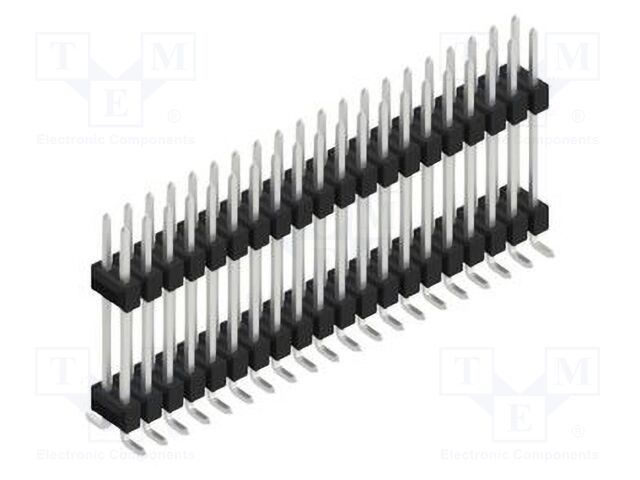 Connector: pin strips; pin header; male; PIN: 40; 2.54mm; SMT; 2x20