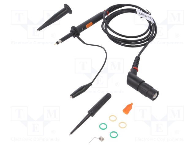 Oscilloscope probe; Band: ≤25MHz; Trans: 10: 1,1: 1; angle plug BNC