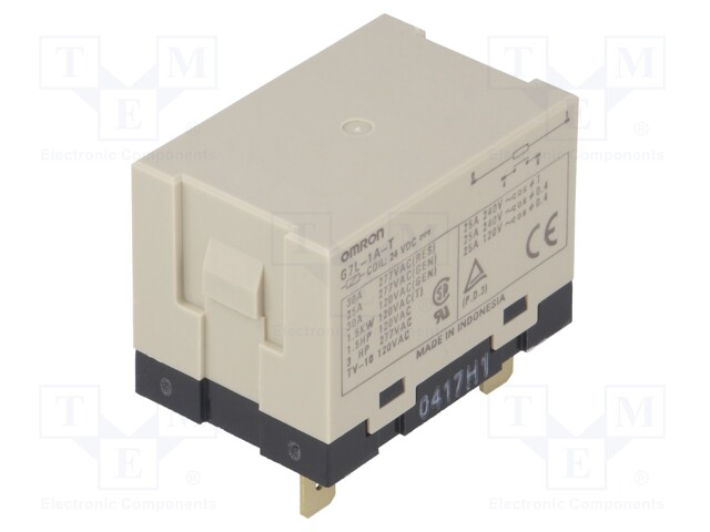 Relay: electromagnetic; SPST-NO; Ucoil: 24VDC; Icontacts max: 30A