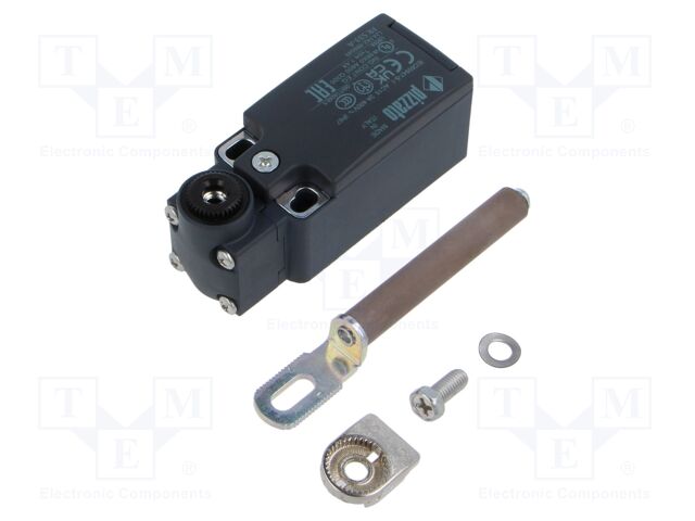 Limit switch; adjustable plunger, length R 19-116mm; NO + NC