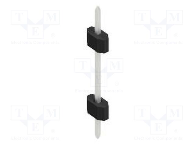 Connector: pin strips; pin header; male; PIN: 1; 1.27mm; THT; 1x1