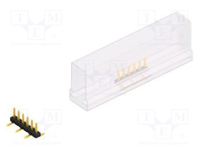 Connector: pin strips; pin header; male; PIN: 6; 2mm; SMT; 1x6; 100V