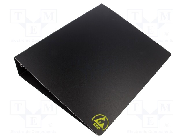 Binder; ESD; A4; 65mm; Application: for storing documents; black