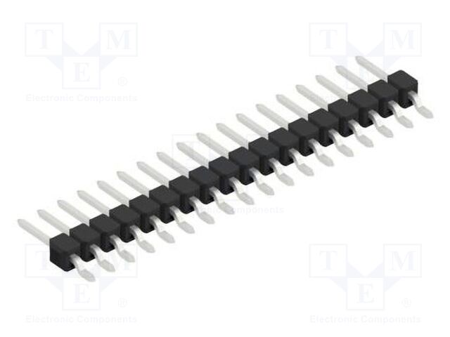 Connector: pin strips; pin header; male; PIN: 18; 2.54mm; SMT; 1x18