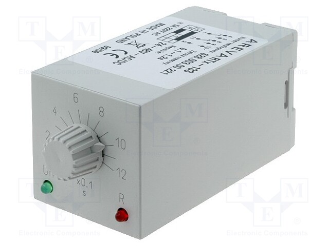 Timer; 0,1÷1,2s; 230VAC/5A; 24÷48VAC; 24÷48VDC; socket; -10÷55°C