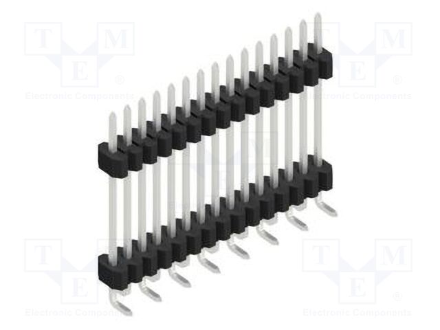 Connector: pin strips; pin header; male; PIN: 15; 1.27mm; SMT; 1x15