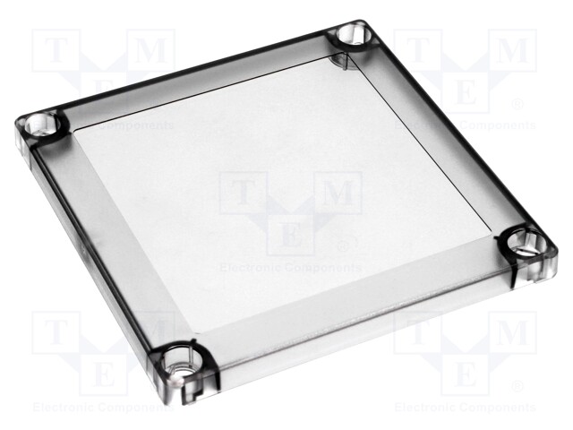 Cover; polycarbonate; 130x130x10mm; Series: MNX; ABS125H