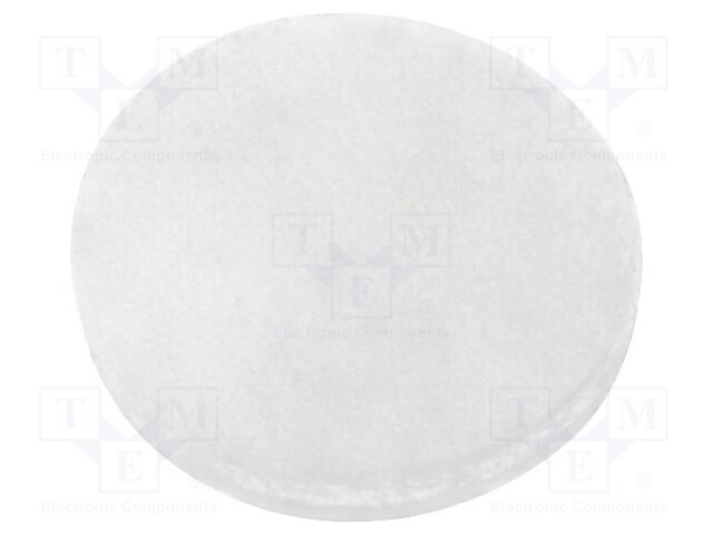Self-adhesive foot; Ø: 8mm; H: 2.6mm; transparent; silicone