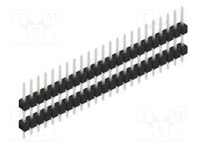 Connector: pin strips; pin header; male; PIN: 23; 2.54mm; THT; 1x23