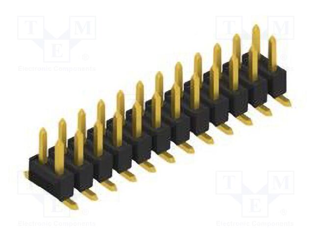 Connector: pin strips; pin header; male; PIN: 24; 2.54mm; SMT; 2x12