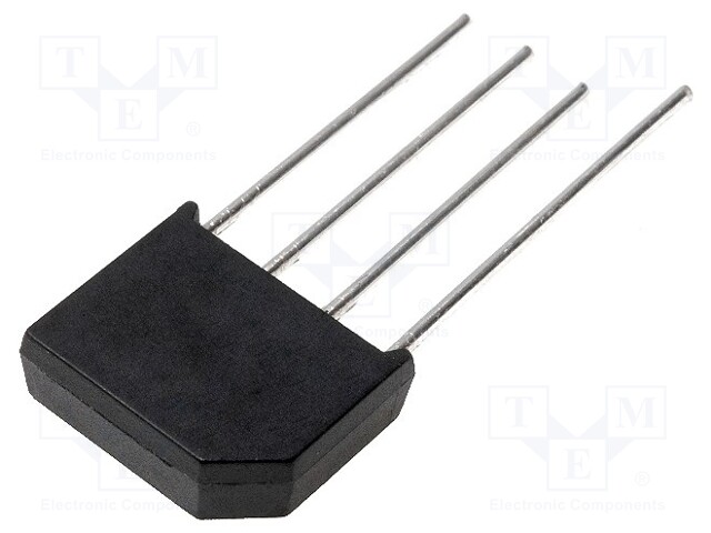 Single-phase bridge rectifier; Urmax: 100V; If: 4A; Ifsm: 120A; KBL