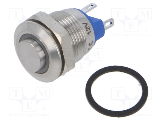 Switch: vandal resistant; Pos: 2; SPST-NO; 2A/36VDC; IP65; OFF-(ON)