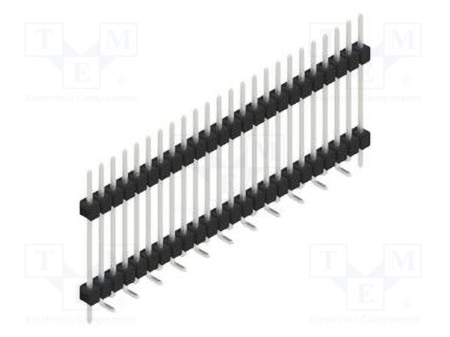 Connector: pin strips; pin header; male; PIN: 24; 2.54mm; SMT; 1x24