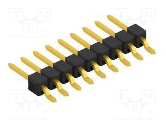 Connector: pin strips; pin header; male; PIN: 9; 2.54mm; SMT; 1x9