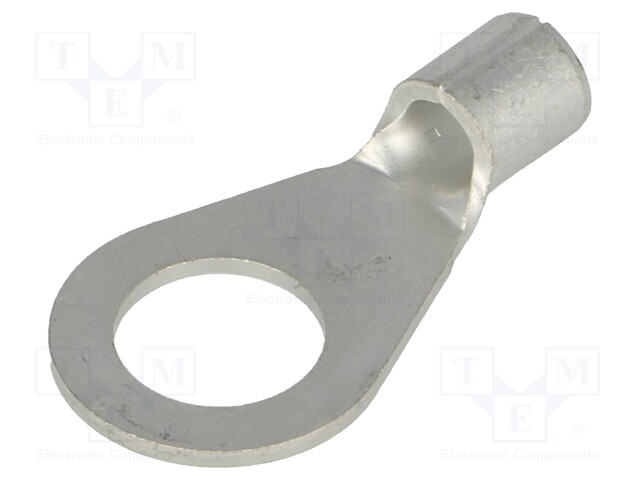 Ring terminal; M6; 2.5÷6mm2; crimped; for cable; non-insulated