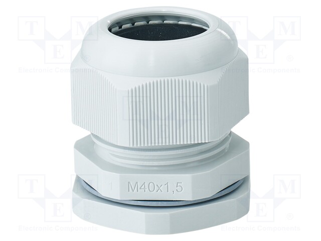 Cable gland; M40; 1.5; IP66,IP67; polyamide; light grey