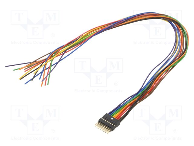 Connector: pin strips; socket,plug; male,female; PIN: 16; vertical