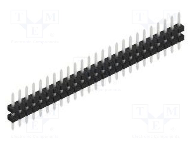 Connector: pin strips; pin header; male; PIN: 25; 2mm; THT; 1x25