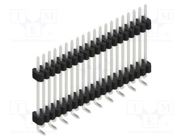 Connector: pin strips; pin header; male; PIN: 20; 1.27mm; SMT; 1x20