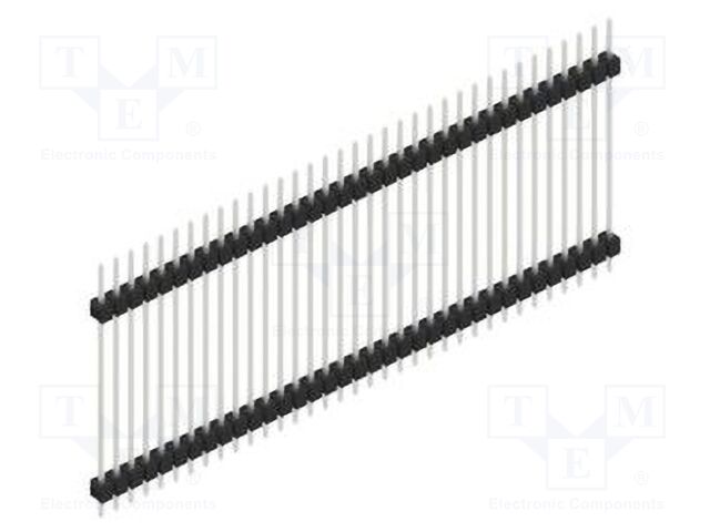 Connector: pin strips; pin header; male; PIN: 35; 2.54mm; THT; 1x35