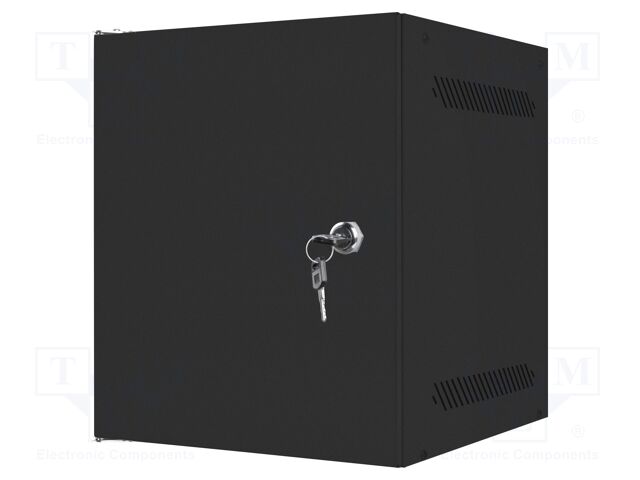 Enclosure: rack cabinet; Standard: 10"; 6U; black; Z: 310mm; X: 280mm