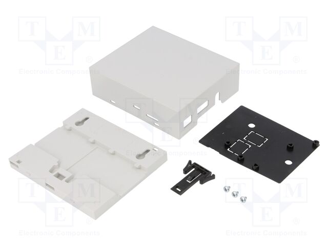 Enclosure: for computer; Raspberry Pi B+; ABS; grey