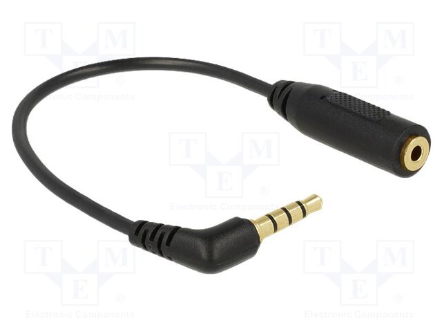 Cable; Jack 2.5mm 3pin socket,Jack 3.5mm 4pin angled plug