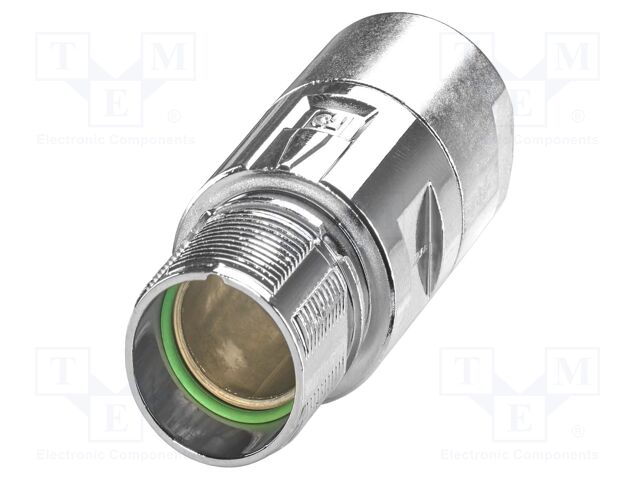 Enclosure for connectors: M23; straight; shielded; Gasket: FKM