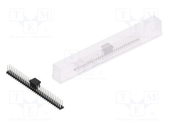 Connector: pin strips; pin header; male; PIN: 64; 2mm; SMT; 2x32