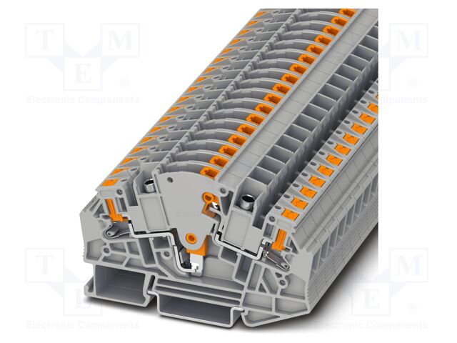 Splice terminal: rail; PA; terminals: 2; W: 8.2mm; H: 82mm; Body: grey