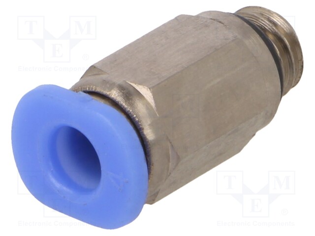 Push-in fitting; straight; M6; -0.95÷10bar; 4mm
