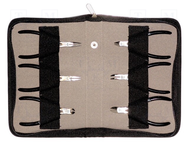 Kit: pliers; Kit: fpliers for gripping,side cutters; 6pcs.