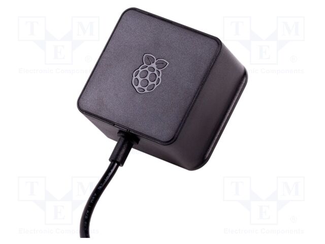 Power supply; 1.5m; black; 15W; 3A; Out: USB C; 100÷240VAC; Plug: IN
