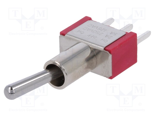 Switch: toggle; Pos: 3; SP3T; ON-OFF-ON; 5A/125VAC; 5A/28VDC