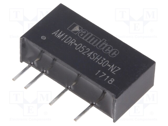 Converter: DC/DC; 1W; Uin: 4.75÷5.25V; 24VDC; Iout: 41mA; SIP7; 2.1g