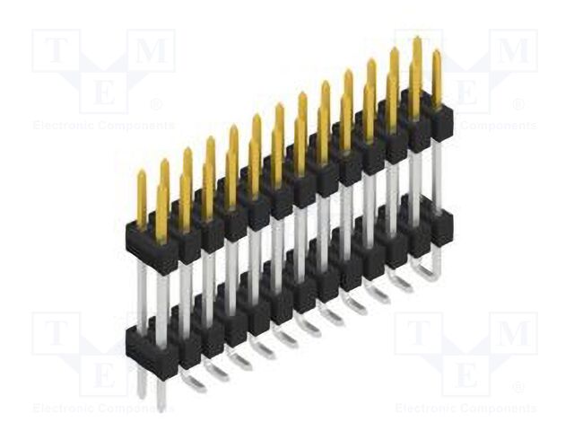 Connector: pin strips; pin header; male; PIN: 26; 2.54mm; SMT; 2x13