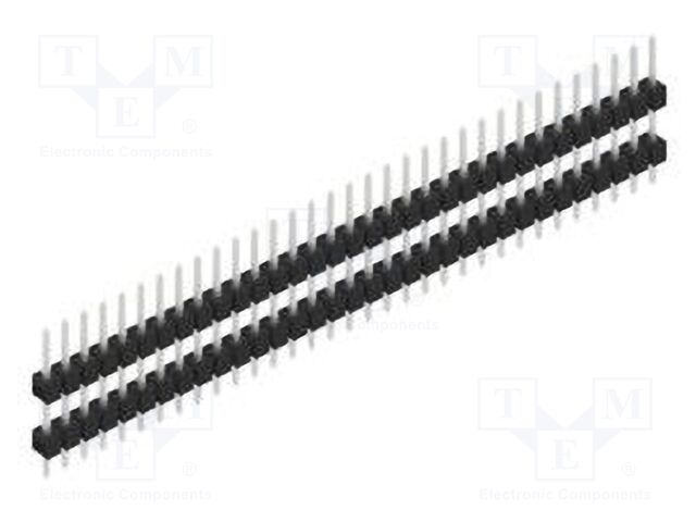 Connector: pin strips; pin header; male; PIN: 33; 2.54mm; THT; 1x33