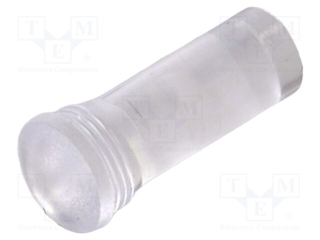 Fiber for LED; Ø5.2mm; L: 12.3mm; round; Front: convex; straight