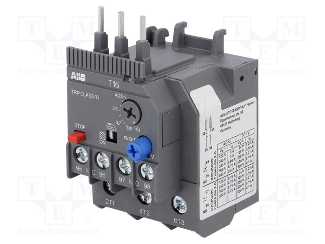Thermal relay; Series: AF; Leads: screw terminals; 3.1÷4.2A
