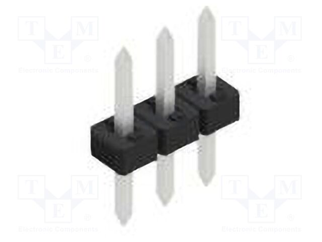 Connector: pin strips; pin header; male; PIN: 3; 2mm; THT; 1x3; 100V