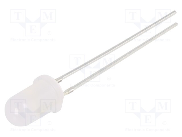 LED; 5mm; yellow; 220÷330mcd; 60°; Front: convex; 1.8÷2.2V; -30÷85°C