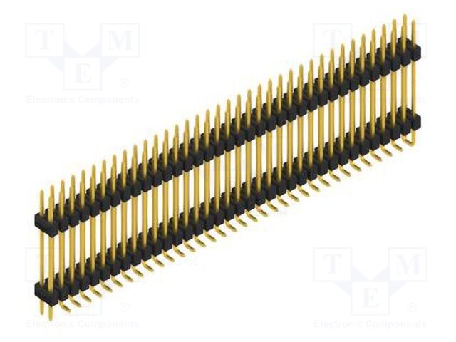 Connector: pin strips; pin header; male; PIN: 72; 2.54mm; SMT; 2x36