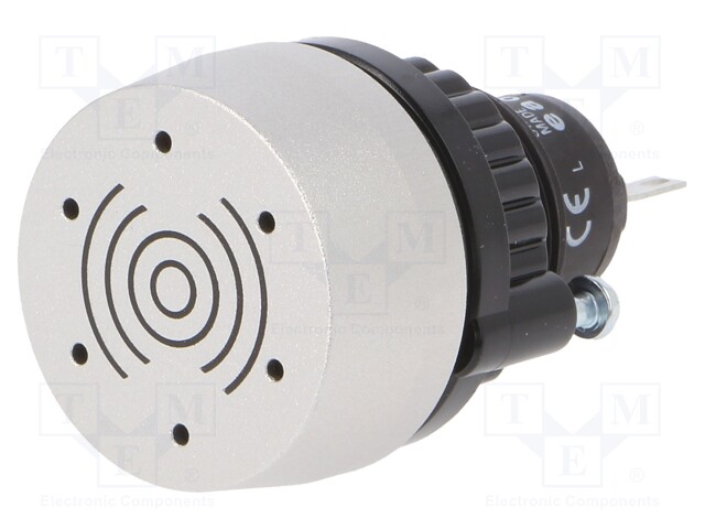 Sound signaller; 22mm; 04; -40÷55°C; Ø22.3mm; IP65; 24VDC