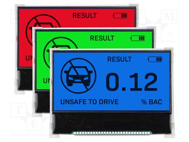 Display: LCD; graphical; 128x64; COG,FSTN Positive; LED; PIN: 28