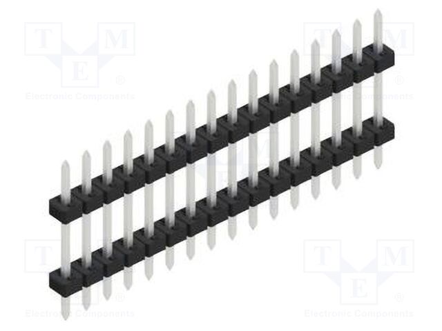 Connector: pin strips; pin header; male; PIN: 16; 2mm; THT; 1x16