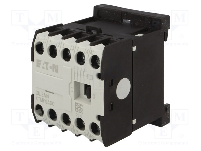 Contactor: 4-pole; NO x4; 24VAC; 9A; DIN; DILEM; screw terminals