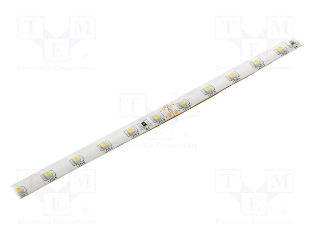 LED tape; white cold; 3528; LED/m: 60; 8.5mm; white PCB; IP65; 120°