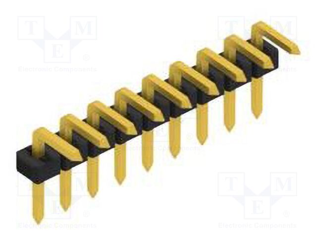 Connector: pin strips; pin header; male; PIN: 9; 2mm; THT; 1x9; 100V